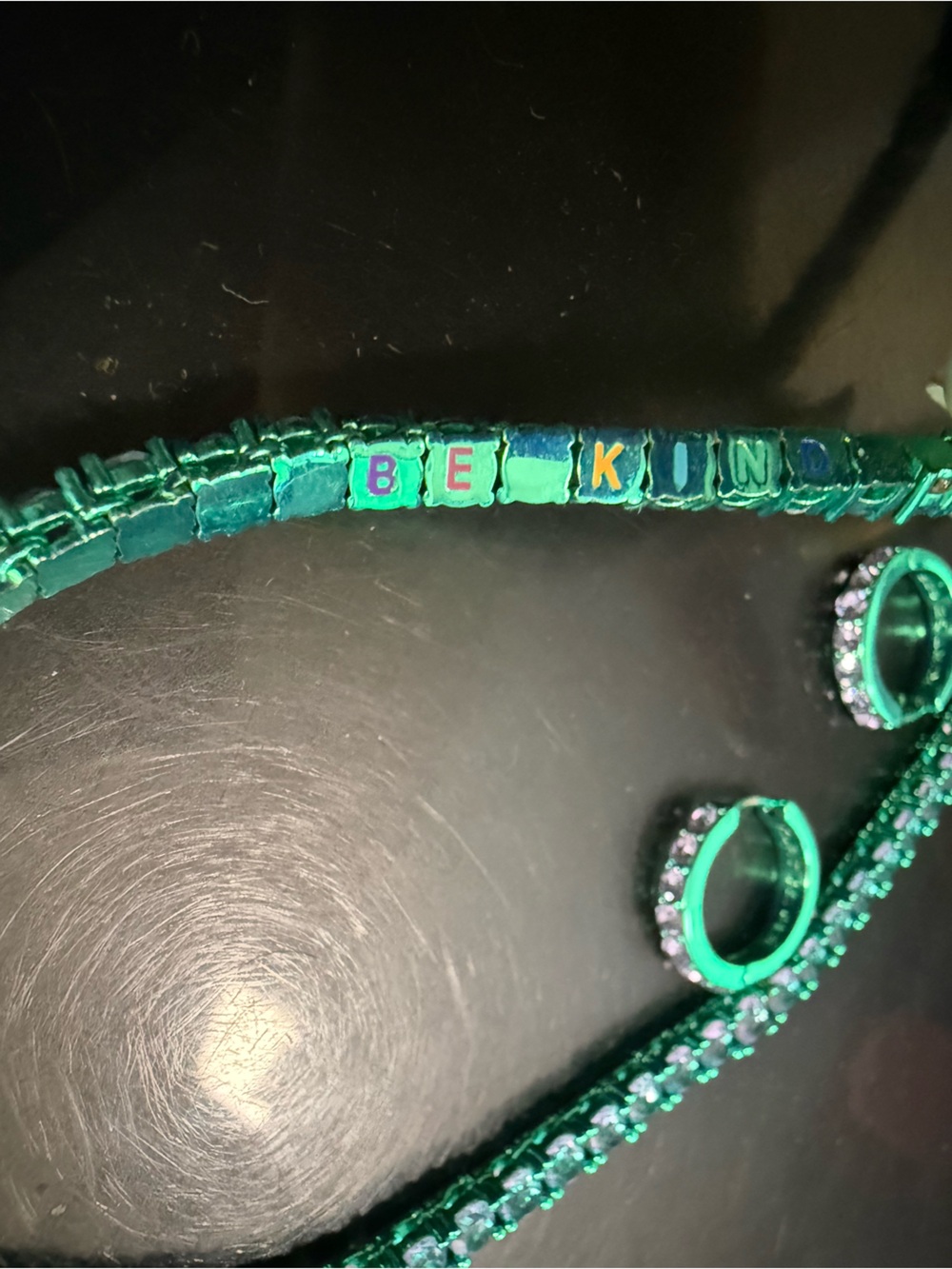 Kurt Geiger London Tennis Necklace & Earring set